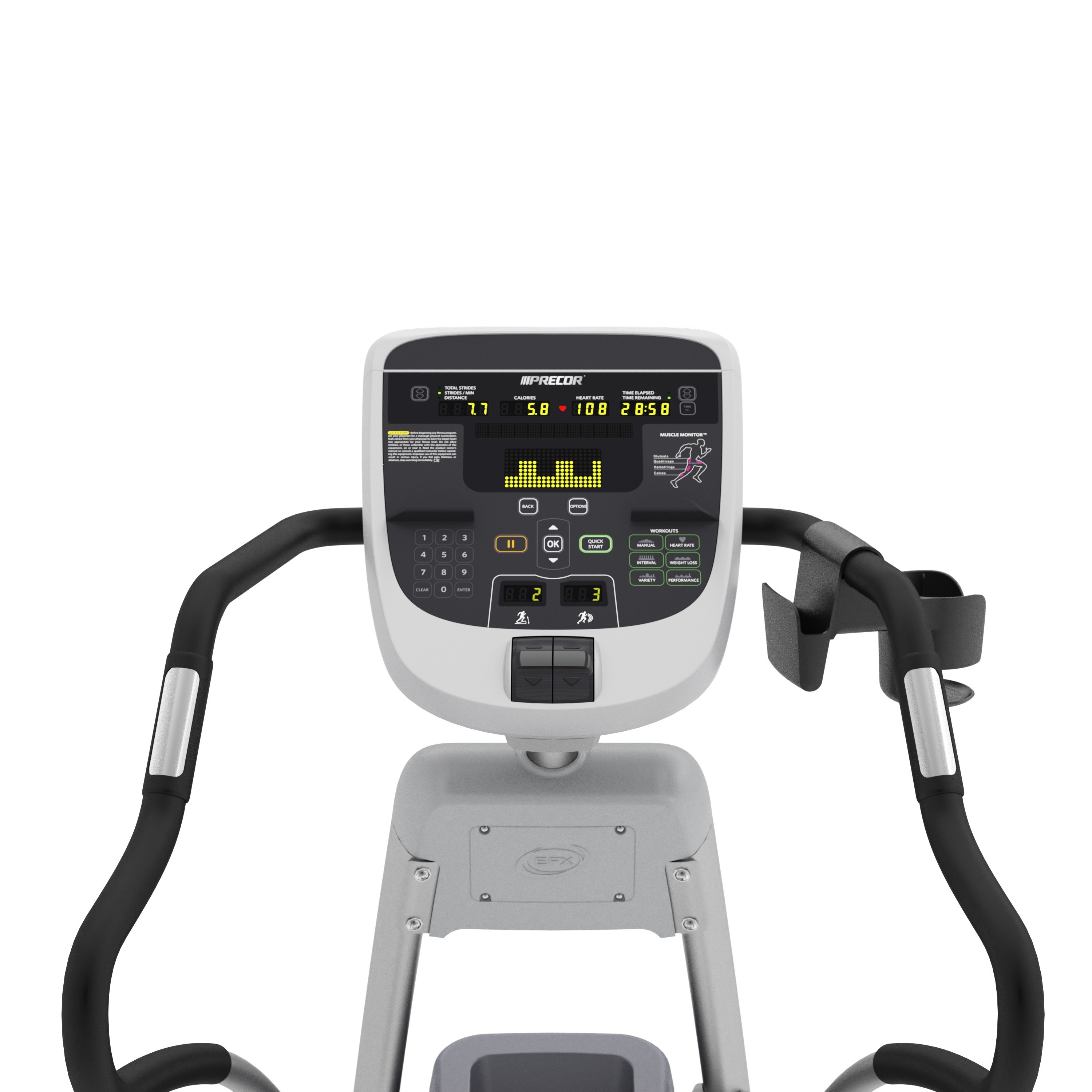 Precor EFX 833 Console