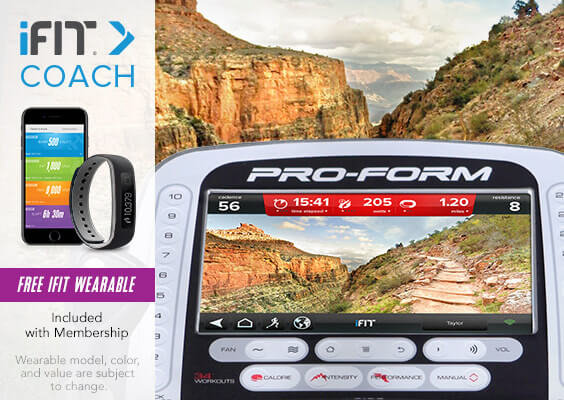 An iFit Elliptical Offers Extra Workouts Google Maps and Pro Training