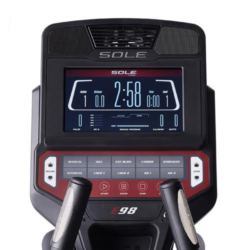 Sole E98 Console With 10 Built in Workouts and Bluetooth Tracking