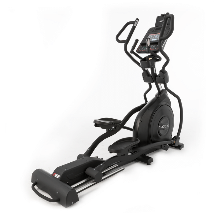 Sole Fitness E98 Elliptical - MultiGrip Handlebars and 10.1" TFT LCD Display